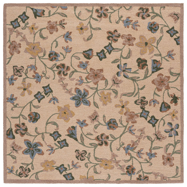 Safavieh Chelsea Hand-Tufted Wool-Cotton Area Rug In Beige & Soft Green — Artisanal Texture, Timeless Calm 6'-0" x 9'-0" HK202B-6