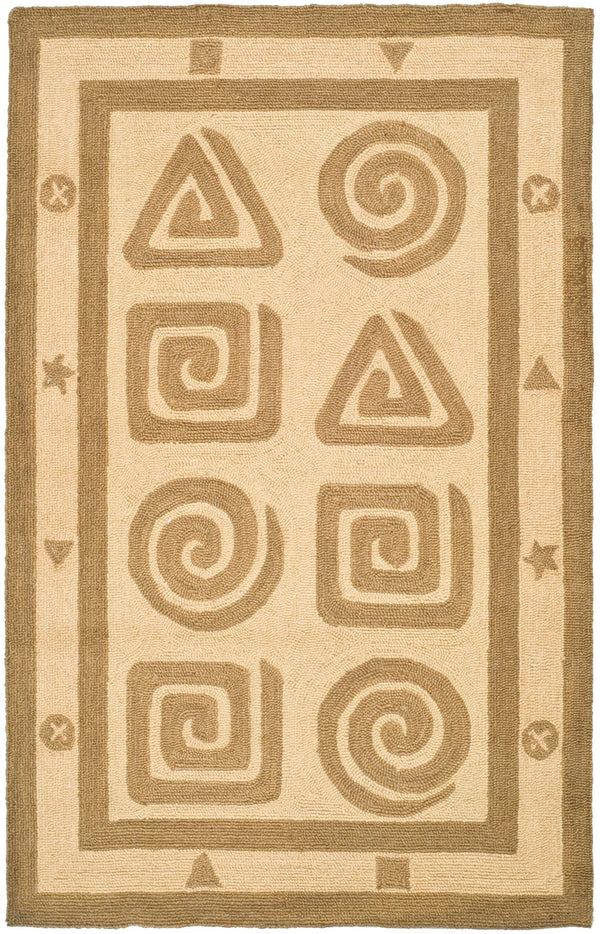 Safavieh Hk211 Hand Hooked  Rug Beige HK211A-24