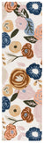 Safavieh Chelsea Hooked Rug 213 Tufted Floral Rug Ivory / Pink 2'-3" x 8'