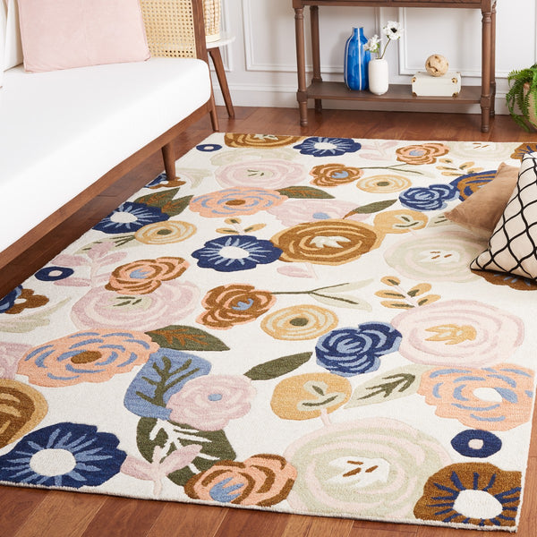 Safavieh Chelsea Hooked Rug 213 HK213 Tufted Floral Rug Ivory / Pink HK213A-6