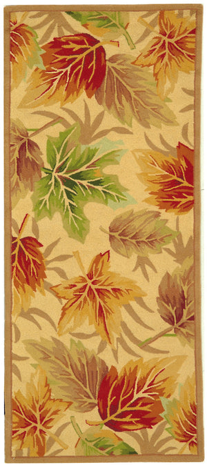 Safavieh Chelsea Hooked Rug  218a   Ivory Ivory Wool Pile Hk218a-2