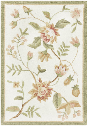 Safavieh Chelsea Hand-Hooked Ivory Wool Rug 9'X12' – Floral Botanical Motif, 3/8" Pile, Artisan-Made In India HK263A-68OV