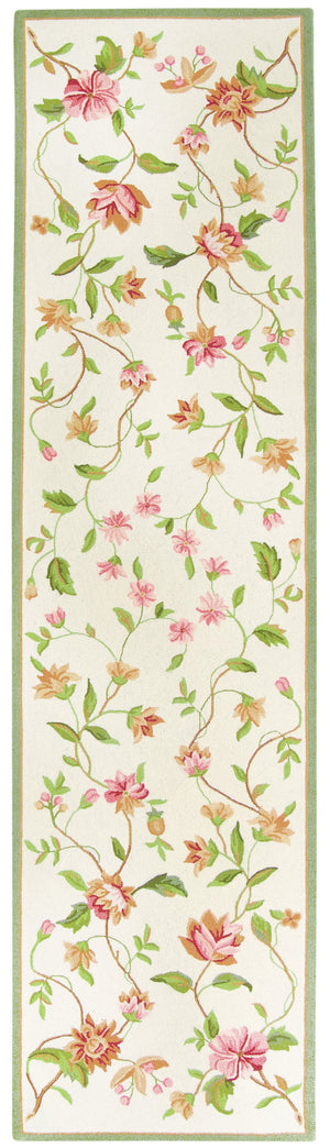 Safavieh Chelsea Hand-Hooked Ivory Wool Rug 9'X12' – Floral Botanical Motif, 3/8" Pile, Artisan-Made In India HK263A-68OV