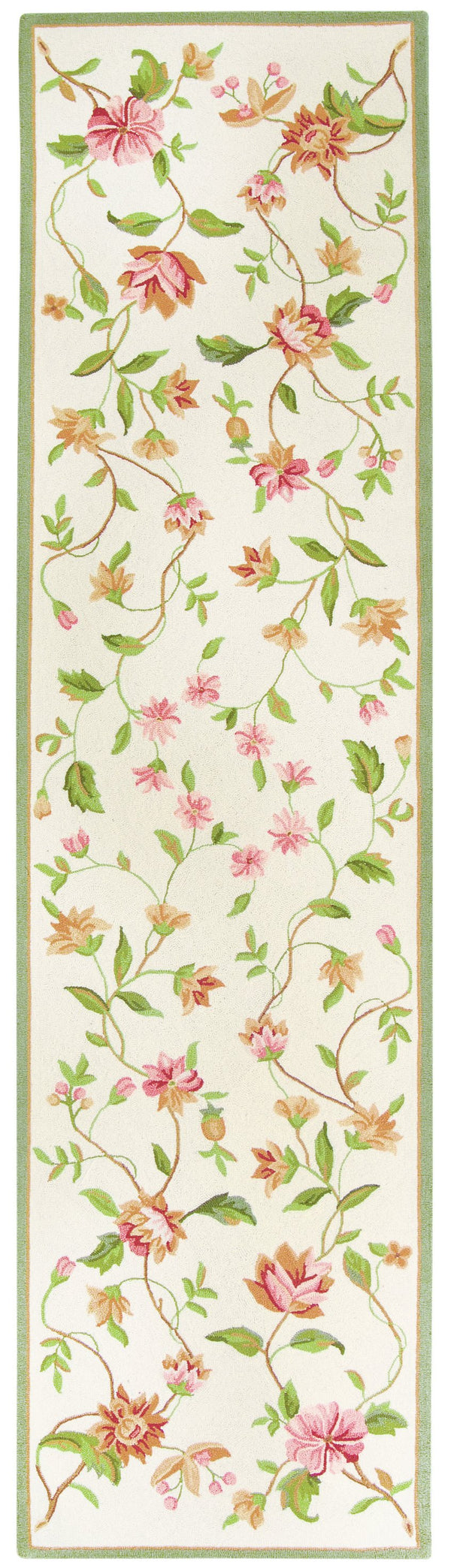 Safavieh Chelsea Hand-Hooked Ivory Wool Rug 9'X12' – Floral Botanical Motif, 3/8" Pile, Artisan-Made In India HK263A-68OV