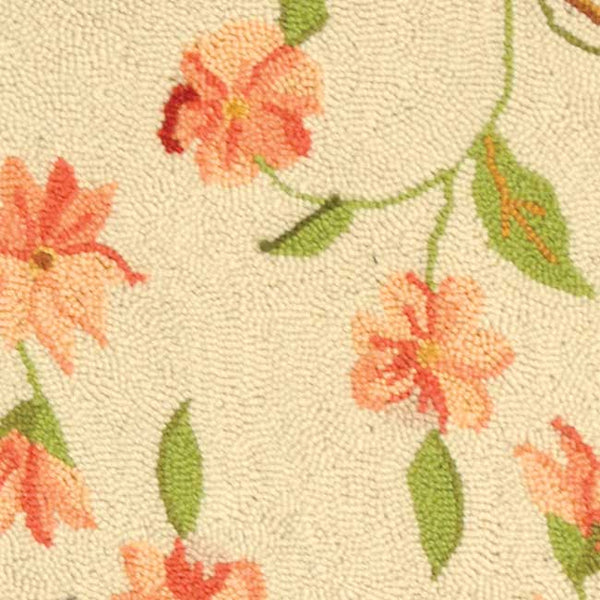 Safavieh Chelsea Hand-Hooked Ivory Wool Rug 9'X12' – Floral Botanical Motif, 3/8" Pile, Artisan-Made In India HK263A-68OV