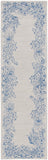 Safavieh Chelsea Hooked Rug 291 Hand Tufted Floral Rug Blue / Grey HK291M-28