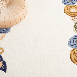 Safavieh Chelsea Hooked Rug 292 HK292 Tufted Floral Rug Ivory / Blue HK292A-6