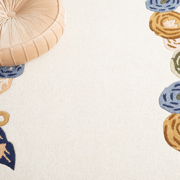 Safavieh Chelsea Hooked Rug 292 HK292 Tufted Floral Rug Ivory / Blue HK292A-6