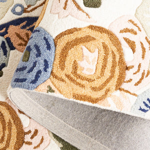 Safavieh Chelsea Hooked Rug 292 HK292 Tufted Floral Rug Ivory / Blue HK292A-6