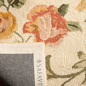 Safavieh Chelsea Hand-hooked Wool Area Rug - Elegant Floral Design In Rich Hues For Luxurious Home Comfort Ivory Wool Hk310a-4ov