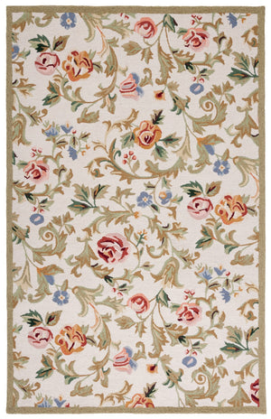 Safavieh Chelsea Hand-hooked Wool Area Rug - Elegant Floral Design In Rich Hues For Luxurious Home Comfort Ivory Wool Hk310a-4ov
