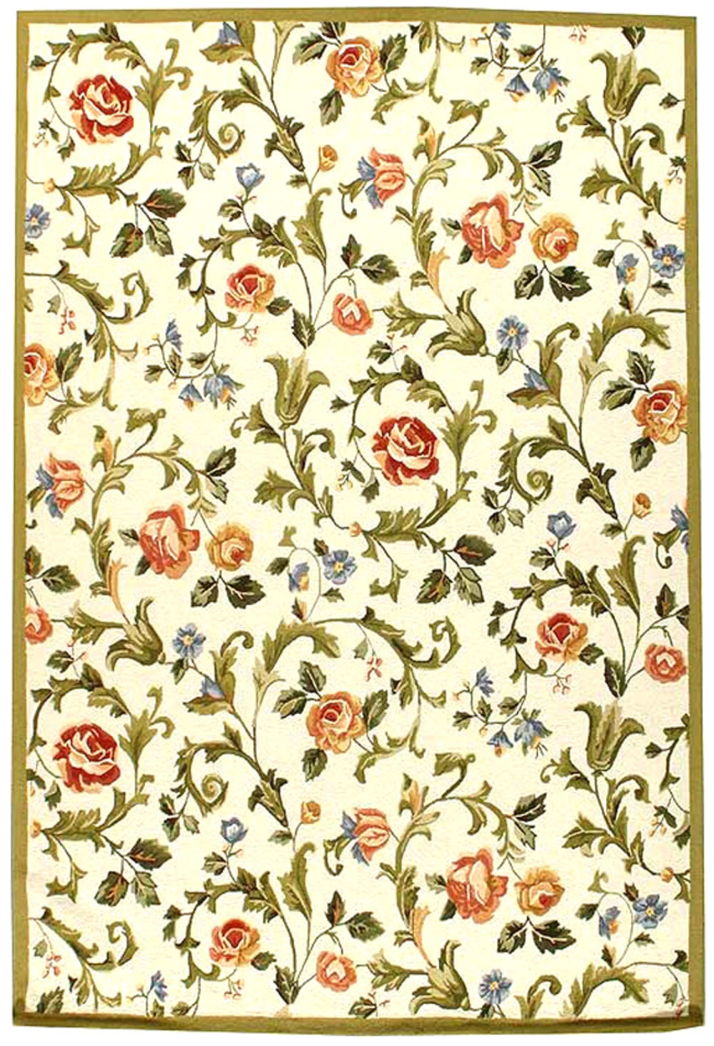 Safavieh Chelsea Hand-hooked Wool Area Rug - Elegant Floral Design In Rich Hues For Luxurious Home Comfort Ivory Wool Hk310a-4ov