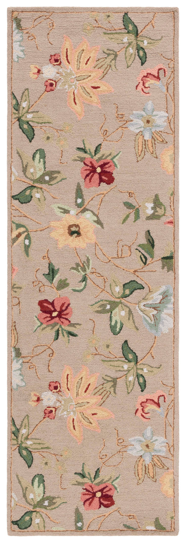 Safavieh Hk311 Hand Hooked  Rug Beige 1'-8" x 2'-6"