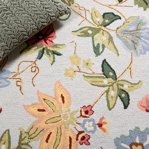 Safavieh Hk311 Hand Hooked  Rug Grey 7' x 7' Square