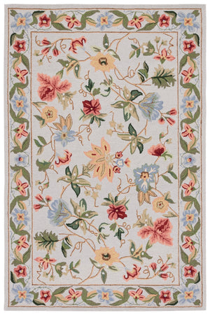 Safavieh Hk311 Hand Hooked  Rug Grey 7' x 7' Square