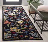 Safavieh Chelsea 336 Hand Tufted Floral Rug Black / Red 2'-6" x 8'