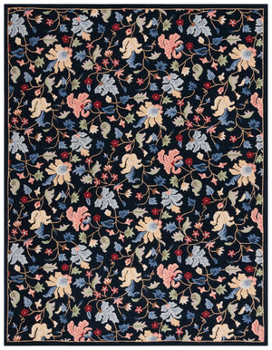Safavieh Chelsea 336 Hand Tufted Floral Rug Black / Red 8' x 10'