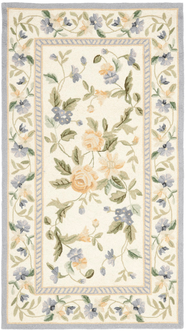 Safavieh Chelsea Hand-hooked Wool Area Rug – Exquisite Floral Design For Timeless Elegance In Any Room Ivory Wool Pile Hk59a-3r