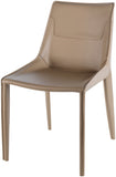 Hanks HKS-003 34"H x 23"W x 19"D, 34"H x 23"W x 19"D Dining Chair HKS-003  Upholstery: Light Brown; Base: Taupe Surya