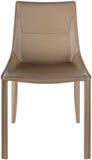 Hanks HKS-003 34"H x 23"W x 19"D, 34"H x 23"W x 19"D Dining Chair HKS-003  Upholstery: Light Brown; Base: Taupe Surya