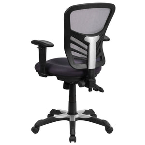 English Elm Nicholas Ergonomic Mid-Back Executive Chair for Ultimate Comfort and Support in Your Workspace Dark Gray/Black Frame HL-0001-DK-GY-GG