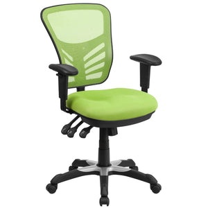 English Elm Nicholas Ergonomic Mid-Back Executive Chair for Ultimate Comfort and Support in Your Workspace Green/Black Frame HL-0001-GN-GG