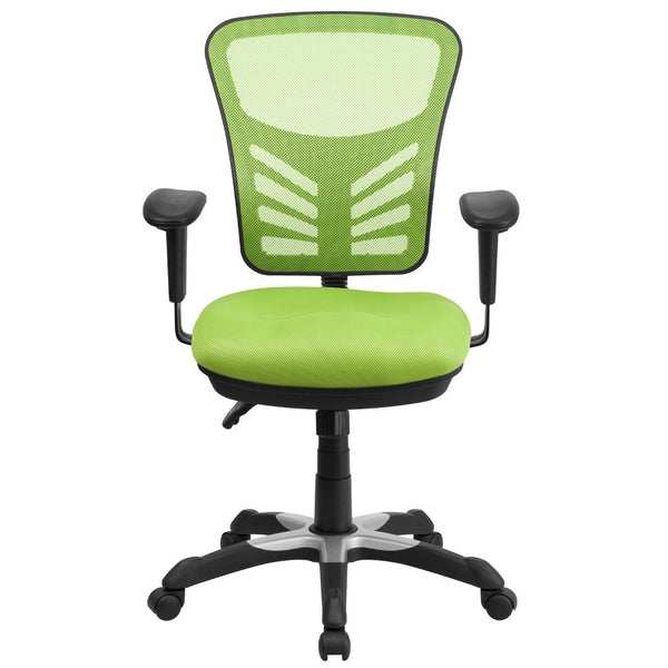 English Elm Nicholas Ergonomic Mid-Back Executive Chair for Ultimate Comfort and Support in Your Workspace Green/Black Frame HL-0001-GN-GG