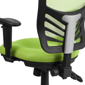 English Elm Nicholas Ergonomic Mid-Back Executive Chair for Ultimate Comfort and Support in Your Workspace Green/Black Frame HL-0001-GN-GG