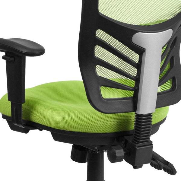 English Elm Nicholas Ergonomic Mid-Back Executive Chair for Ultimate Comfort and Support in Your Workspace Green/Black Frame HL-0001-GN-GG