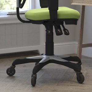 English Elm Nicholas Ergonomic Office Chair with Breathable Mesh, Adjustable Arms, and Smooth Roller Wheels for Comfort Green/Black Frame HL-0001-GN-RLB-GG