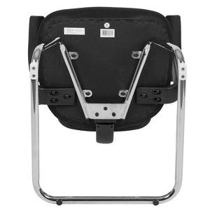 English Elm Steve Modern Mesh Side Reception Chair with Chrome Base – Stylish Comfort for Office & Guests HL-0001B-BK-GG