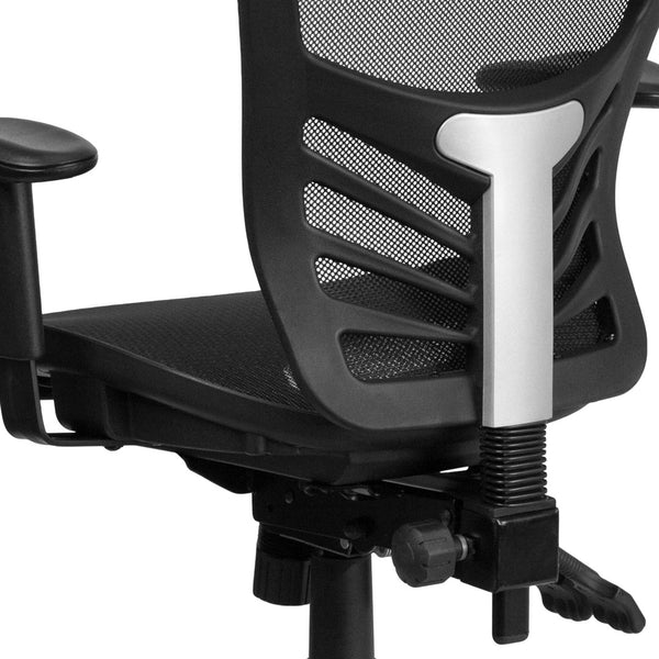 English Elm Nicholas Ergonomic Mid-Back Office Chair with Adjustable Arms, Breathable Mesh & Multi-Tilt Features HL-0001T-GG