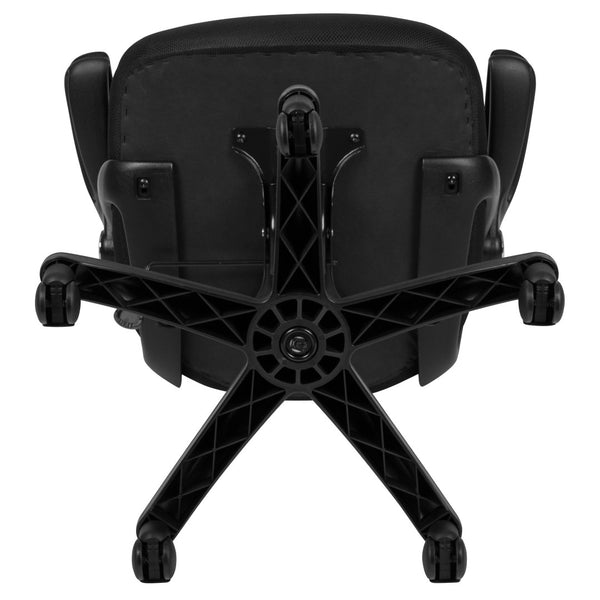 English Elm Porter High Back Ergonomic Mesh Swivel Office Chair with Lumbar Support and Adjustable Features Black HL-0016-1-BK-BK-GG