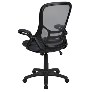 English Elm Porter High Back Ergonomic Mesh Swivel Office Chair with Lumbar Support and Adjustable Features Dark Gray HL-0016-1-BK-DKGY-GG