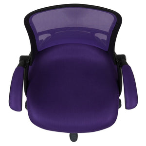 English Elm Porter High Back Ergonomic Mesh Swivel Office Chair with Lumbar Support and Adjustable Features Purple HL-0016-1-BK-PUR-GG