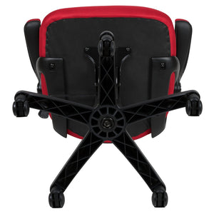 English Elm Porter High Back Ergonomic Mesh Swivel Office Chair with Lumbar Support and Adjustable Features Red HL-0016-1-BK-RED-GG