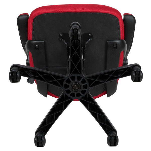 English Elm Porter High Back Ergonomic Mesh Swivel Office Chair with Lumbar Support and Adjustable Features Red HL-0016-1-BK-RED-GG