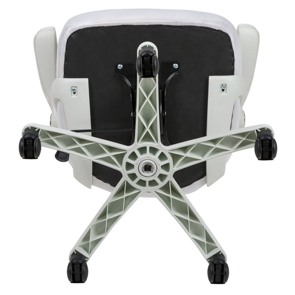 English Elm Porter High Back Ergonomic Mesh Swivel Office Chair with Lumbar Support and Adjustable Features White HL-0016-1-WH-WH-GG