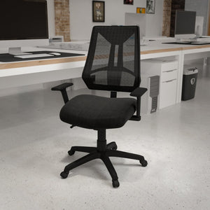 English Elm Ivan High Back Ergonomic Mesh Office Chair - Adjustable Arms, Lumbar Support & Custom Comfort HL-0017-GG