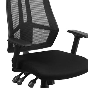 English Elm Ivan High Back Ergonomic Mesh Office Chair - Adjustable Arms, Lumbar Support & Custom Comfort HL-0017-GG