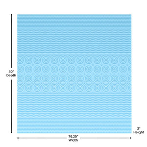 English Elm Capri Comfortable Sleep 2 Inch Cooling Gel Memory Foam Mattress Topper with 5-Zone Support Design Green King HLC-5ZONE-KING-2-GG