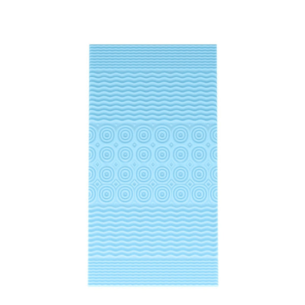 English Elm Capri Comfortable Sleep 2 Inch Cooling Gel Memory Foam Mattress Topper with 5-Zone Support Design Green Twin XL HLC-5ZONE-TWINXL-2-GG