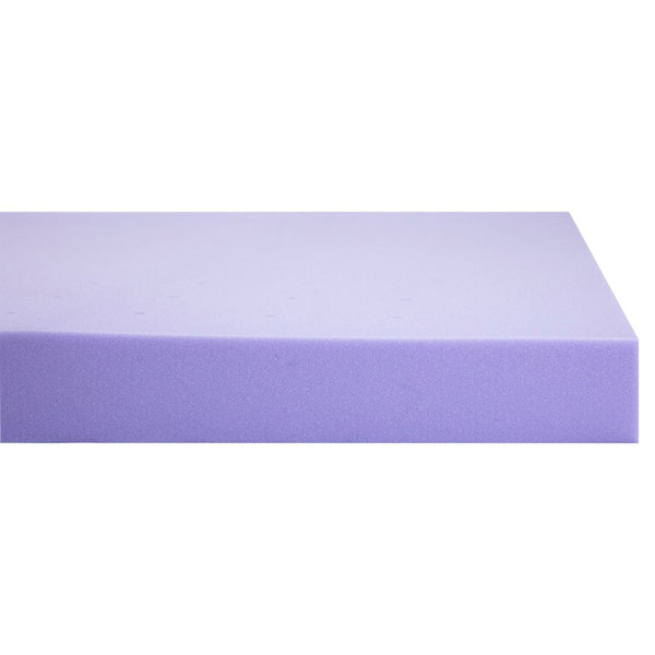 English Elm Capri Comfortable Sleep 3-Inch Lavender Infused Memory Foam Mattress Topper for Ultimate Restfulness Purple Queen HLC-LAV-QUEEN-3-GG