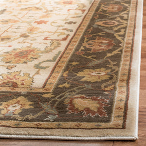 Safavieh Hlm Exquisite Area Rug - Elegant Floral Design With Turkish Craftsmanship For Timeless Home Decor Creme ,Brown Polypropylene Hlm1666-1125-5