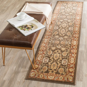 Safavieh Hlm Exquisite Area Rug - Elegant Floral Design With Turkish Craftsmanship For Timeless Home Decor Brown ,Rust Polypropylene Hlm1666-2537-28