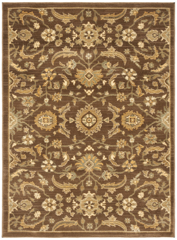 Safavieh Hlm Power-loomed Area Rug 4' X 5'-7" In Brown & Green - Luxurious, Durable, Oeko-tex Certified Design Brown ,Green Polypropylene Hlm1671-2552-4