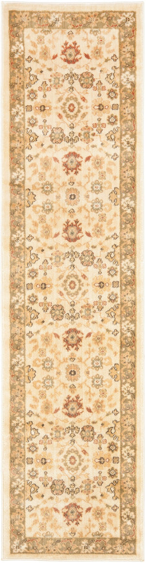 Safavieh Hlm Exquisite Power Loomed Area Rug - Elegant Turkish Craftsmanship For Timeless Home Décor Green ,Creme Polypropylene Hlm1738-5211-210