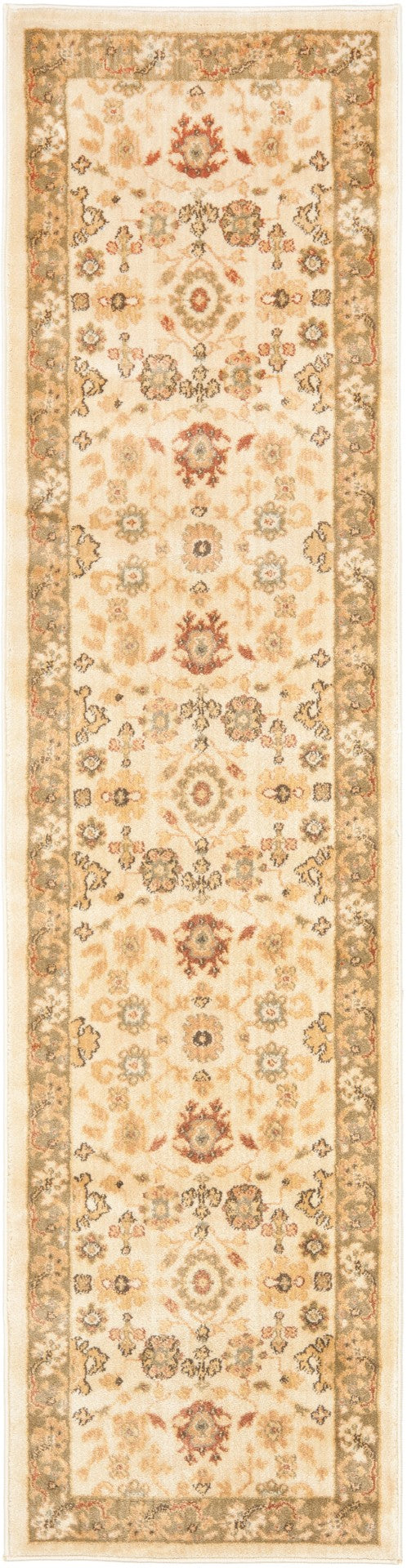 Safavieh Hlm Exquisite Power Loomed Area Rug - Elegant Turkish Craftsmanship For Timeless Home Décor Green ,Creme Polypropylene Hlm1738-5211-210