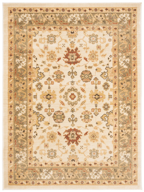 Safavieh Hlm Exquisite Power Loomed Area Rug - Elegant Turkish Craftsmanship For Timeless Home Décor Green ,Creme Polypropylene Hlm1738-5211-210