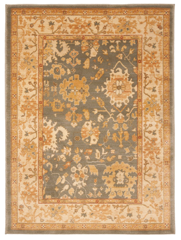 Safavieh Hlm1739 Power Loomed, 288,000 points/sqm, 12mm pile height  Rug Blue / Creme HLM1739-6511-4